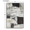 Folding Time Framed Abstract Art, by Uttermost, 40" width x 60" height x 2" depth thumbnail 3