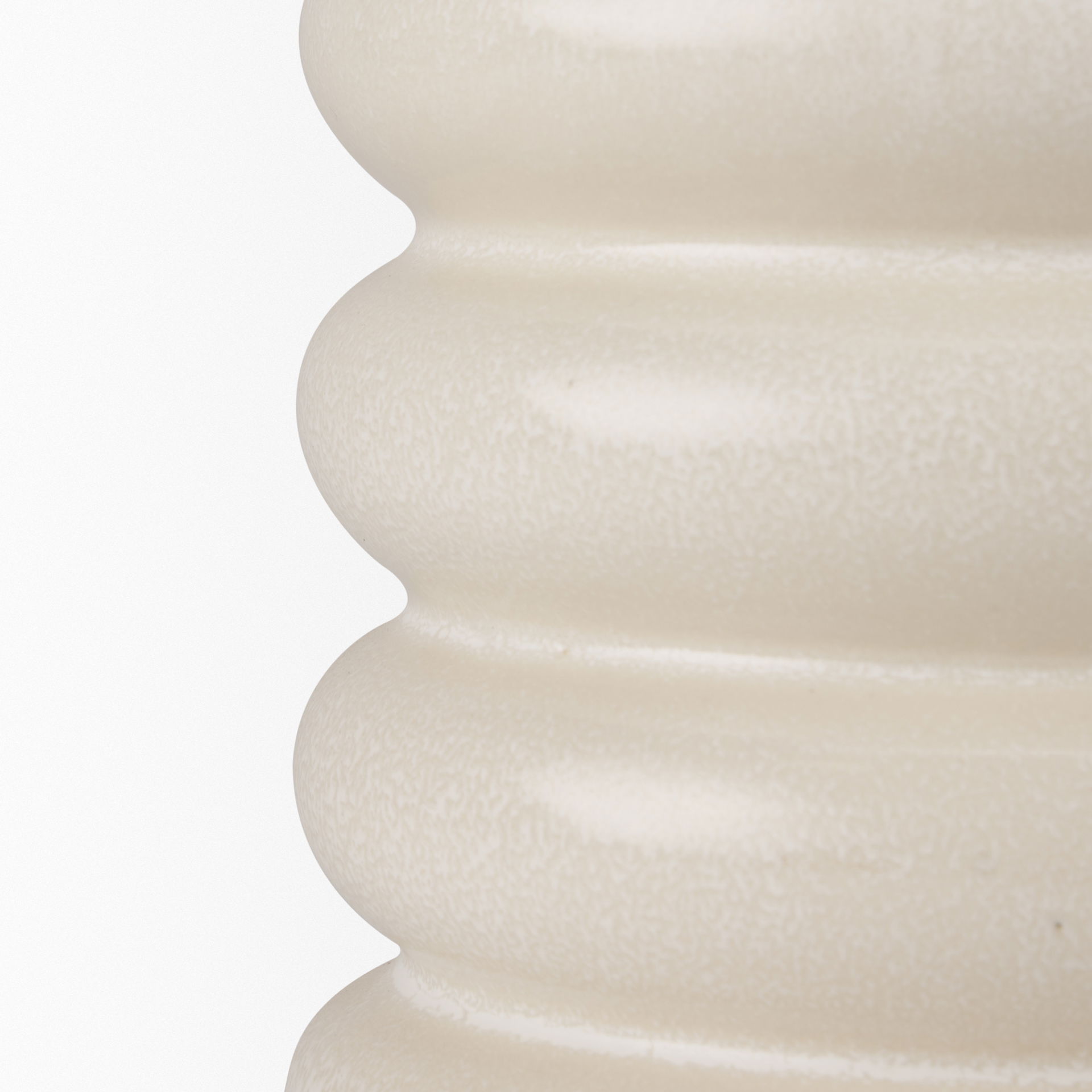 Twyla Tall Cream Glazed Ring Pot, Vase by Mercana, 7.09" length x 7.09" width x 6.69" height View 7