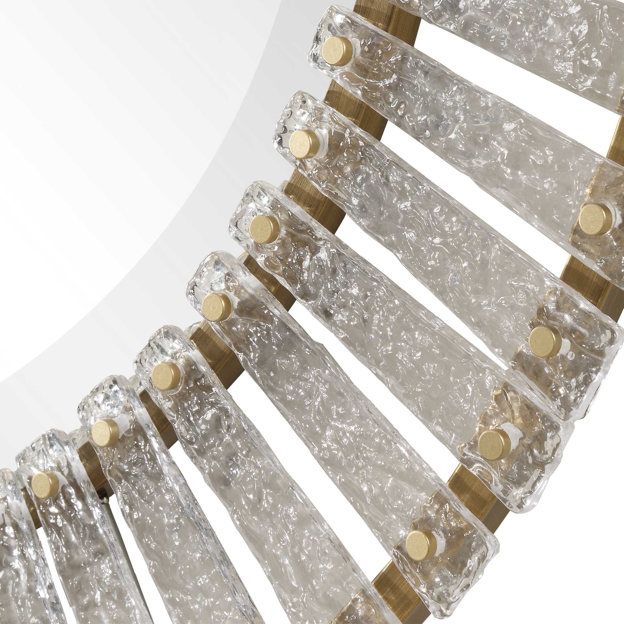 Denali Textured Glass Round Mirror, by Uttermost, 40.5" width x 40.5" height x 2" depth View 6