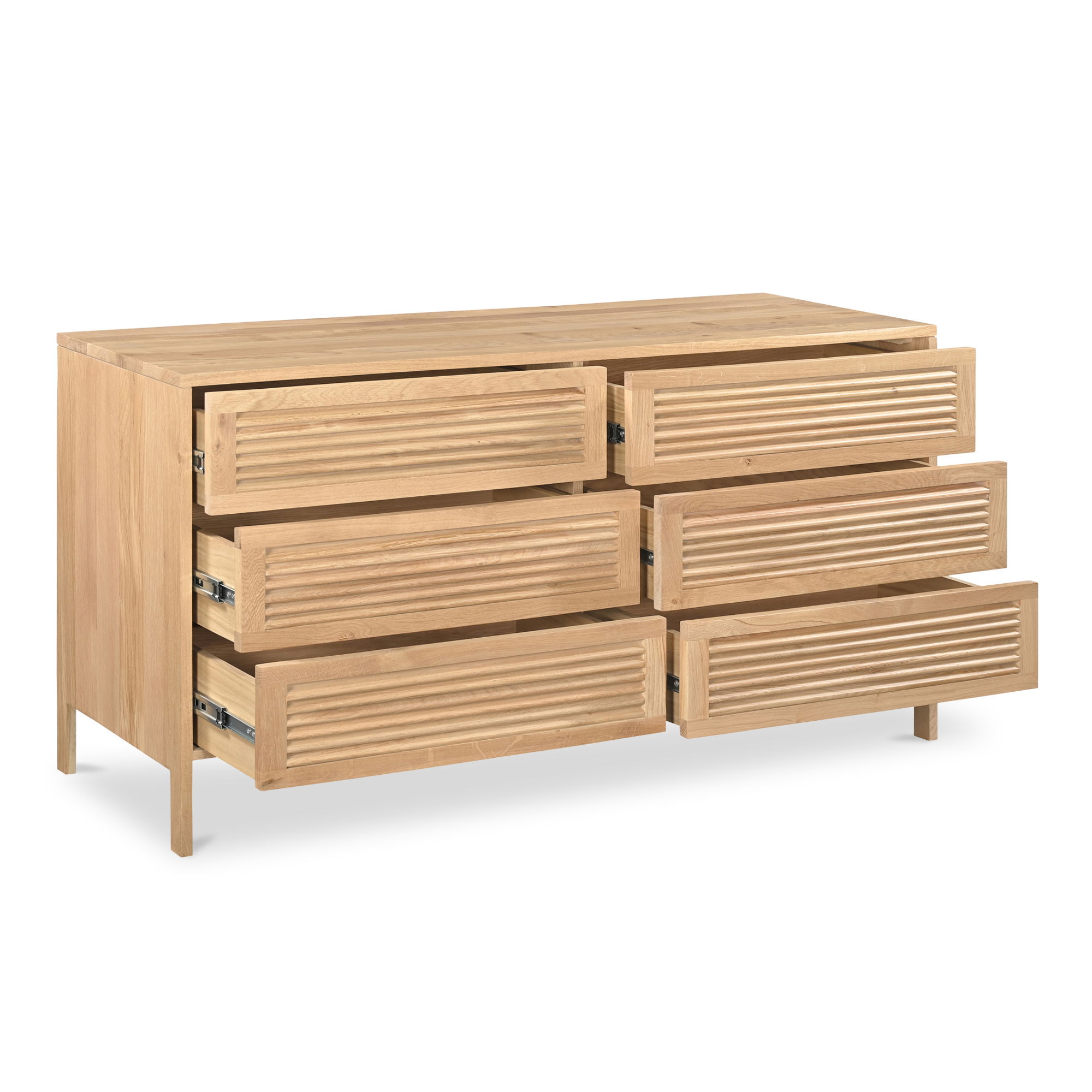 Teeda 6 Drawer Dresser Natural large image 