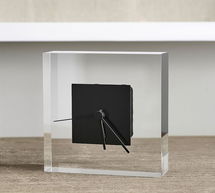 Online Designer Bedroom Acrylic Desktop Clock,Black