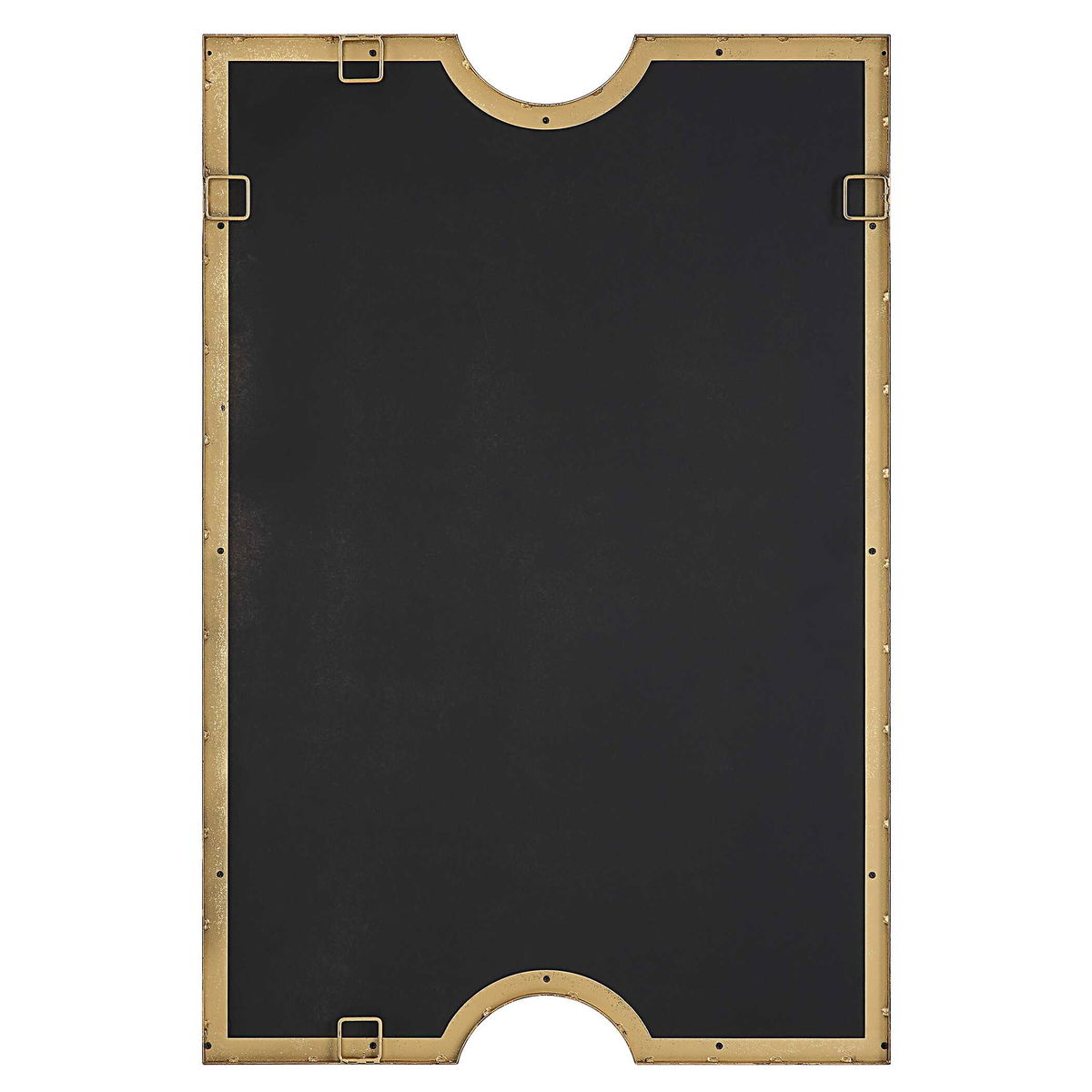 Ticket Gold Vanity Mirror, by Uttermost, 1'11.75" width x 2'11.5" height x 1.12" depth View 8
