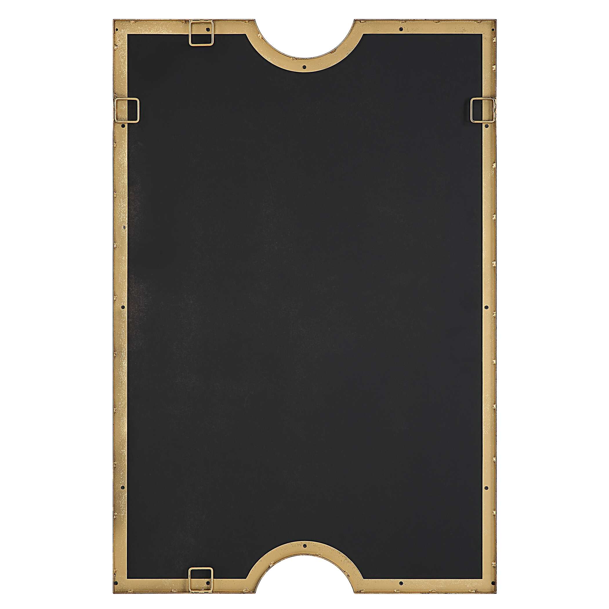 Ticket Gold Vanity Mirror, by Uttermost, 23.75" width x 35.5" height x 1.12" depth View 8