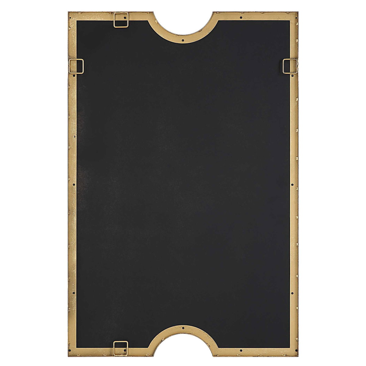 Ticket Gold Vanity Mirror, by Uttermost, 23.75" width x 35.5" height x 1.12" depth View 8