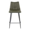 Alibi Counter Stool Dark Green - Set Of Two, Counter & Bar Stool by Moe's Home, 17.7" width x 37" height x 20" depth thumbnail 4