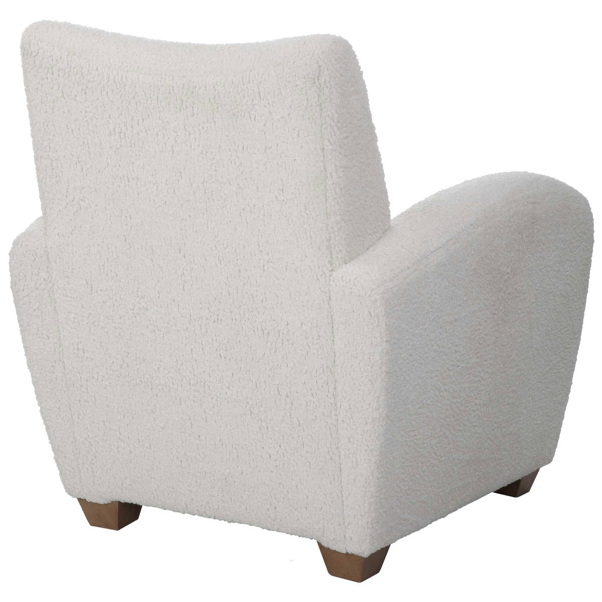 Teddy White Shearling Accent Chair, by Uttermost, 32" width x 35.5" height x 34.5" depth View 7