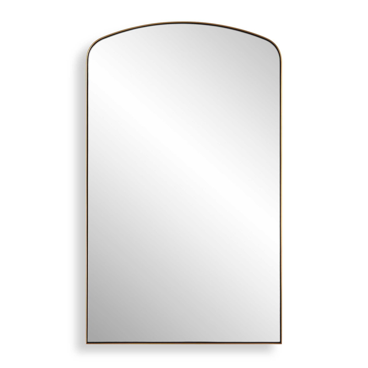 Tordera Brass Arch Mirror, by Uttermost, 2' width x 3'4" height x 1" depth View 1