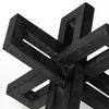 Aleph (Set of 3) Black Metal Small Medium & Large Jacks, Decorative Object by Mercana, 4" length x 4" width x 4" height thumbnail 7