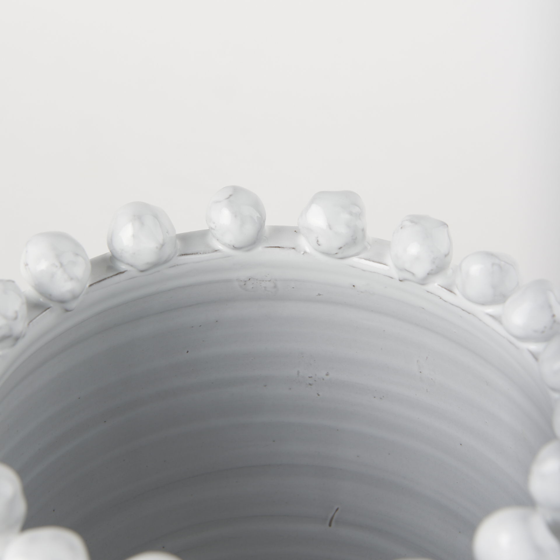 Basin Small Off-White Glazed Vase large image 