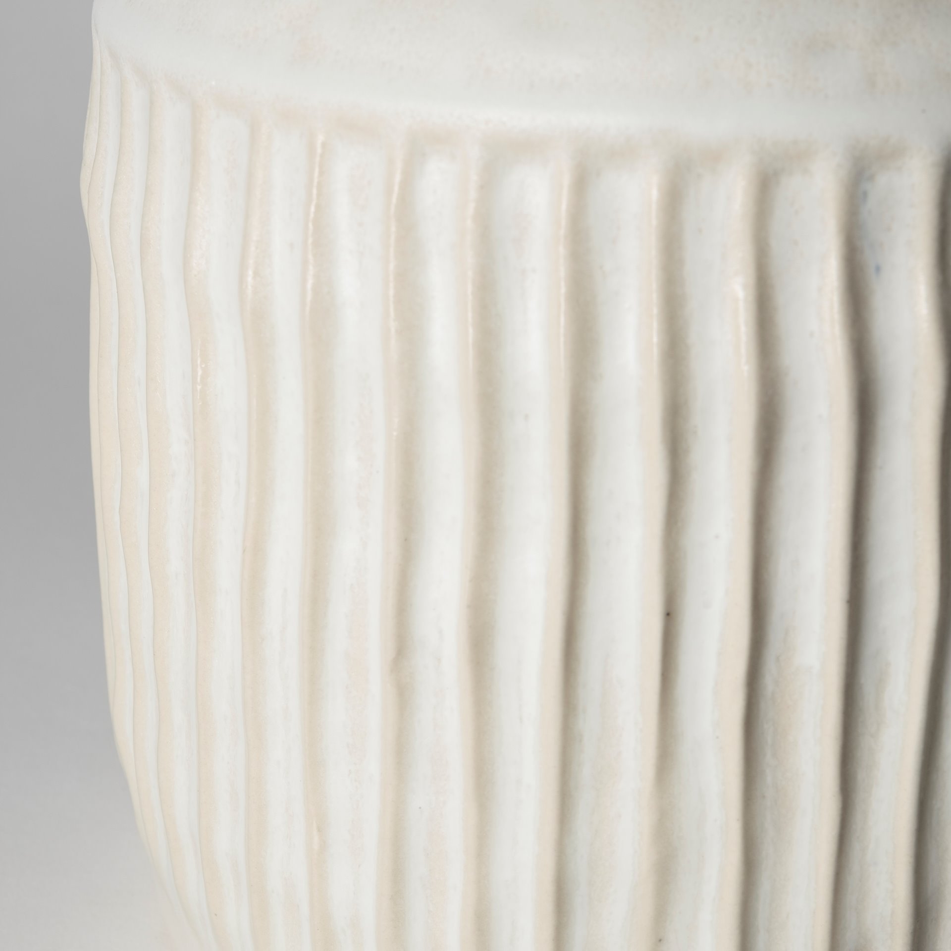 Judy Large Eggshell Ceramic Vase, by Mercana, 7.87" length x 7.87" width x 12.01" height View 8