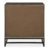 Elena 3 Drawer Nightstand Brown, Dresser by Moe's Home, 28" width x 30" height x 18" depth thumbnail 7