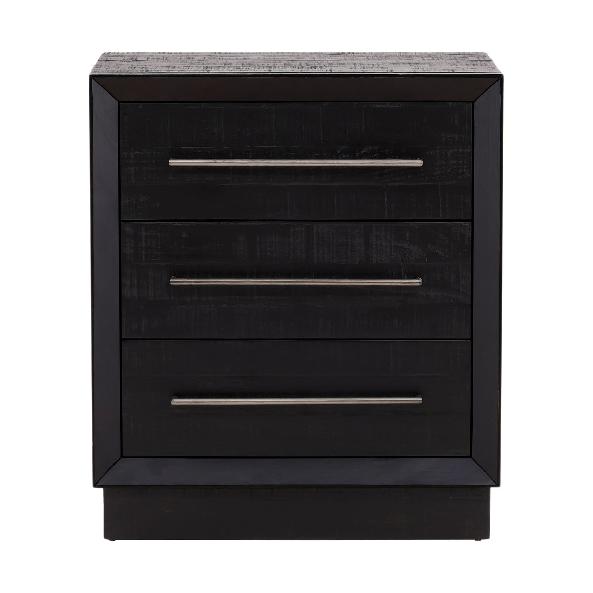 Humphreys Nightstand Black, by Dovetail, 26.1" width x 28.9" height x 18.1" depth View 2