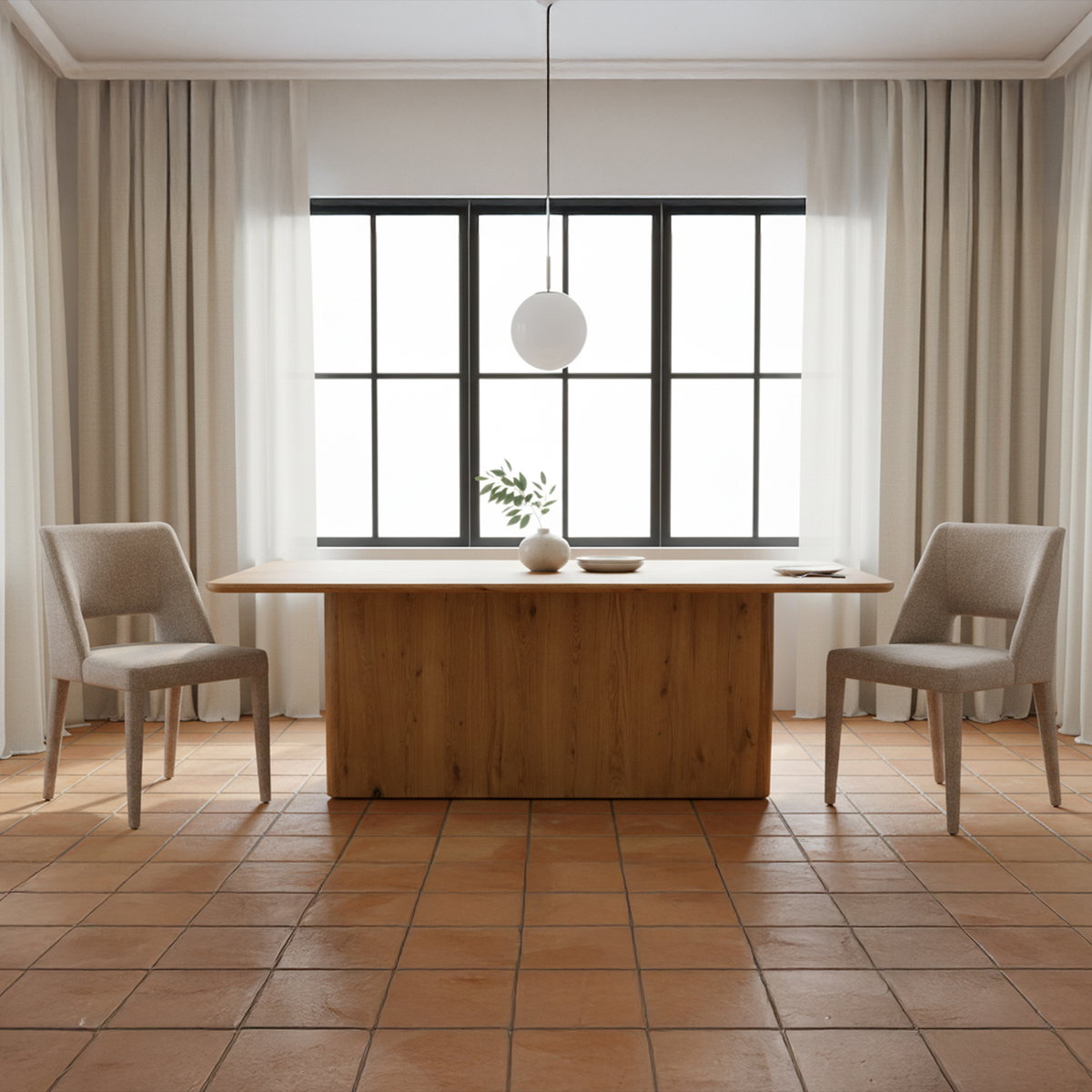Joyce Dining Chair Light Brown-set Of Two, by Moe's Home, 18.5" width x 33.9" height x 22.6" depth View 7