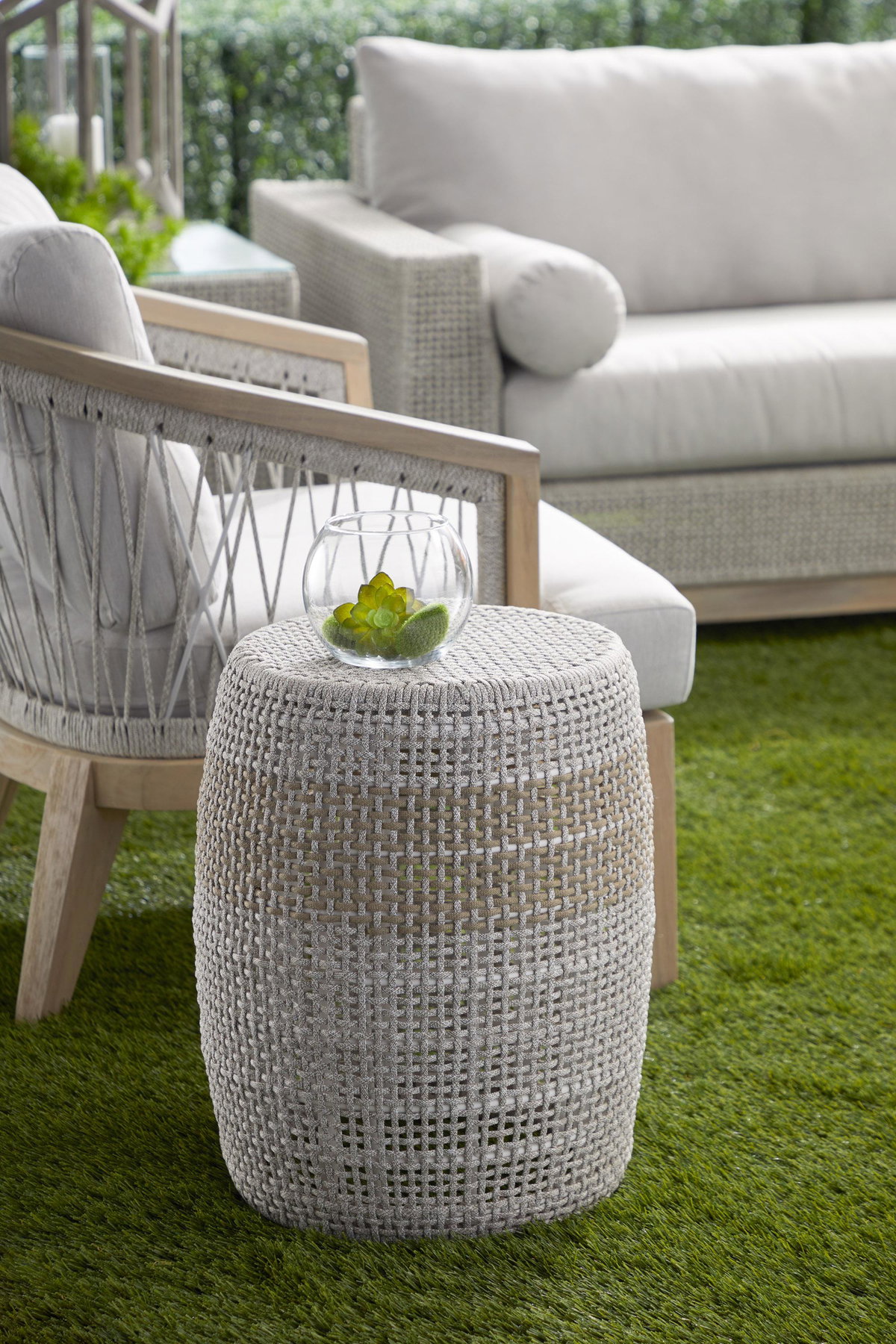Loom Accent Table, Side & End Table by Essentials for Living, 16.5" width x 20" height x 16.5" depth View 3