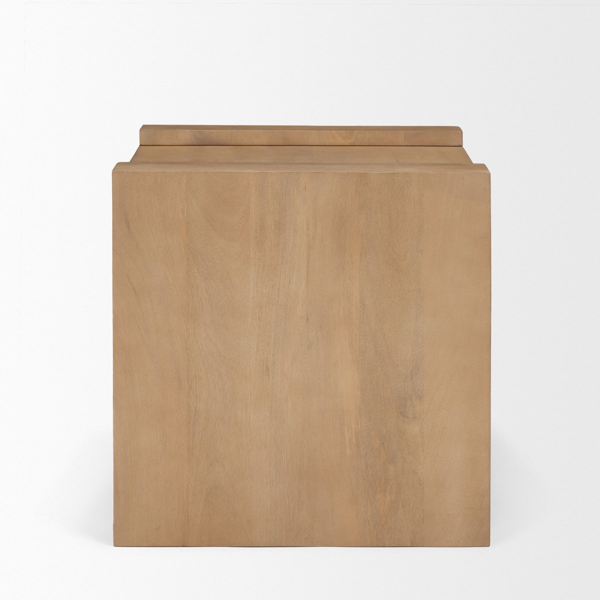 Wesson Light Brown Wood Accent Table, Side & End Table by Mercana, 23" length x 22" width x 22" height View 5