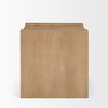 Wesson Light Brown Wood Accent Table, Side & End Table by Mercana, 23" length x 22" width x 22" height thumbnail 5