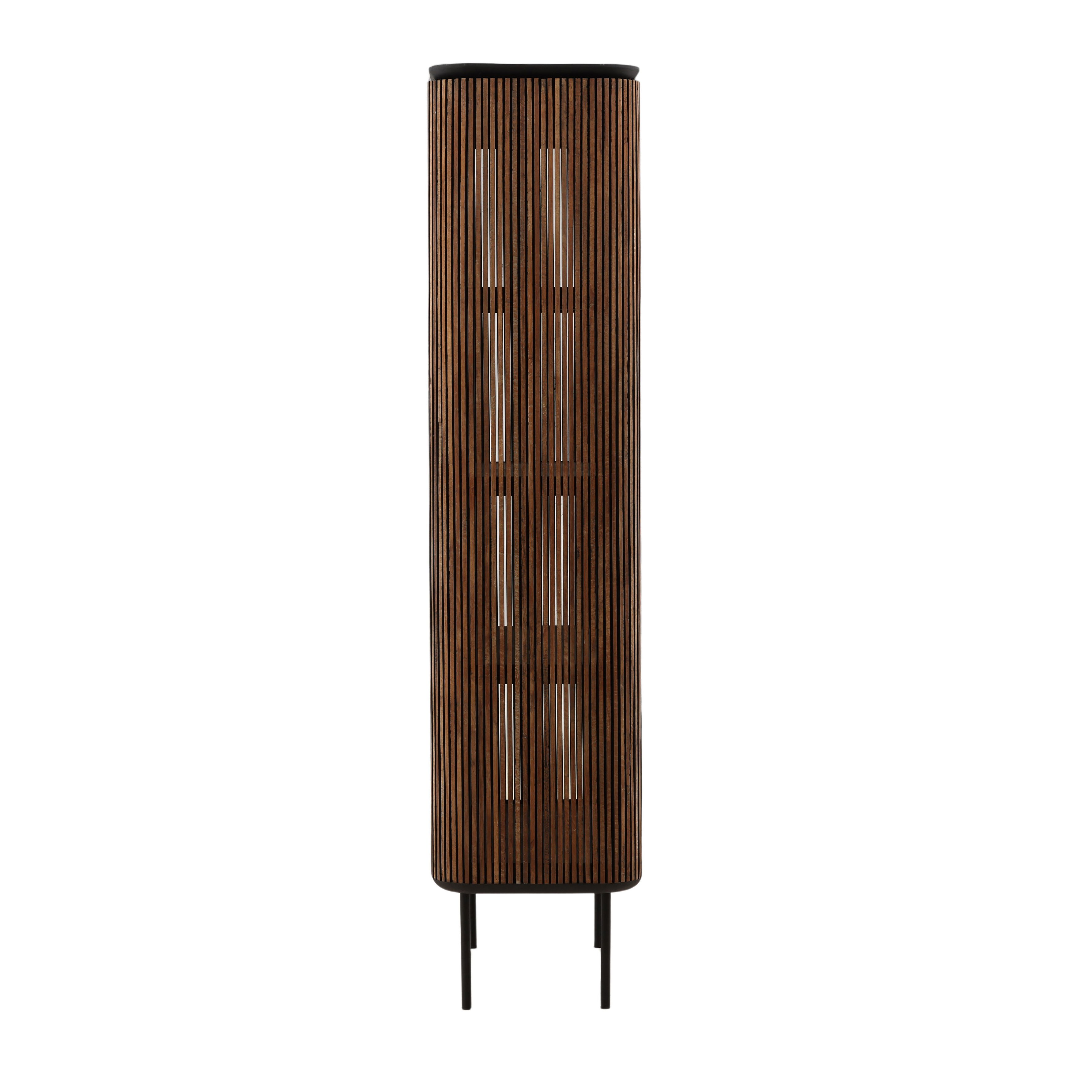 Dabney Glass Cabinet Natural large image 