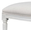 Hugo Oval Side Chair  Cortina White, by Sarreid, 1'11" length x 1" width x 3'2" height thumbnail 12