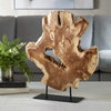 Bahati Wood Natural Sculpture, Figurines & Statue by Uttermost, 19.7" width x 22.8" height x 5.5" depth thumbnail 2