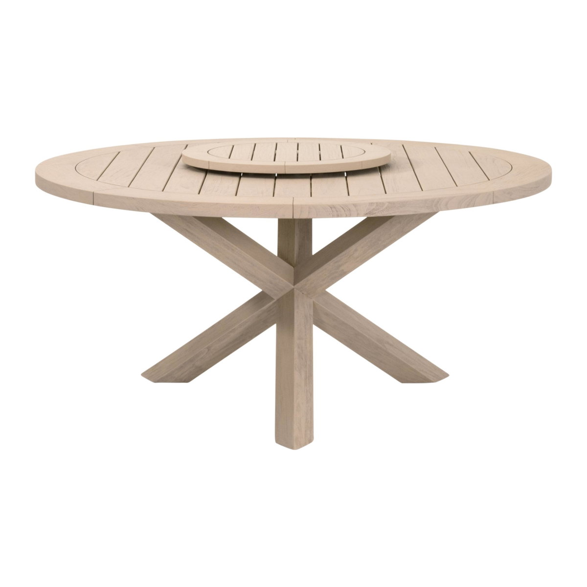 Boca Outdoor 63' Round Dining Table, by Essentials for Living, 63" width x 29.5" height x 63" depth View 2