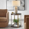 Palisade Round Wood Side Table, Side & End Table by Uttermost, 19" width x 24" height x 19" depth thumbnail 9