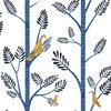 Aviary Branch Blue & Yellow Peel & Stick Wallpaper, by York Wall, 20' length x 1'8.5" width x 0.02" depth thumbnail