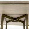 Faye 48'L x 48'W Square Dining Table | Modern | Beige Wood & Antique Gold Metal | Seats 4, by Mercana, 48" length x 48" width x 30" height thumbnail 7