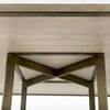 Faye 48'L x 48'W Square Dining Table | Modern | Beige Wood & Antique Gold Metal | Seats 4, by Mercana, 48" length x 48" width x 30" height thumbnail 8