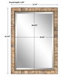 Cocos Coconut Shell Mirror, by Uttermost, 2'3.62" width x 3'3.5" height x 1.12" depth thumbnail 3