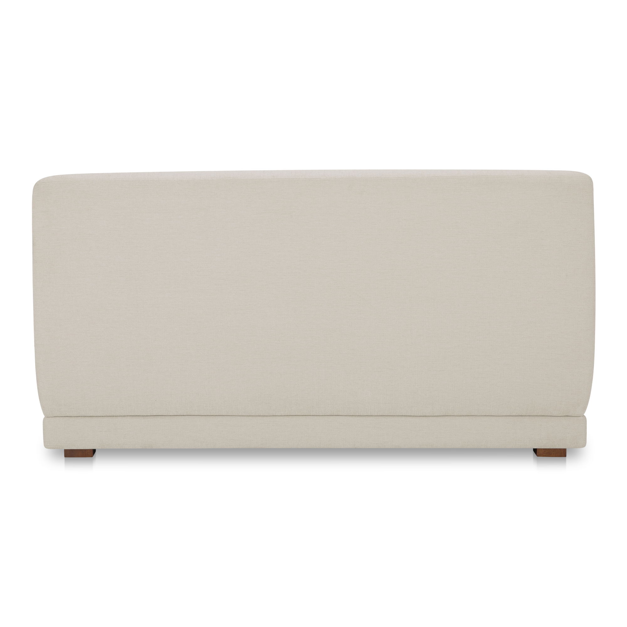 Fraser Wedge Slipper Chair Off White, Accent Chair by Moe's Home, 62.5" width x 31.5" height x 34.3" depth View 4