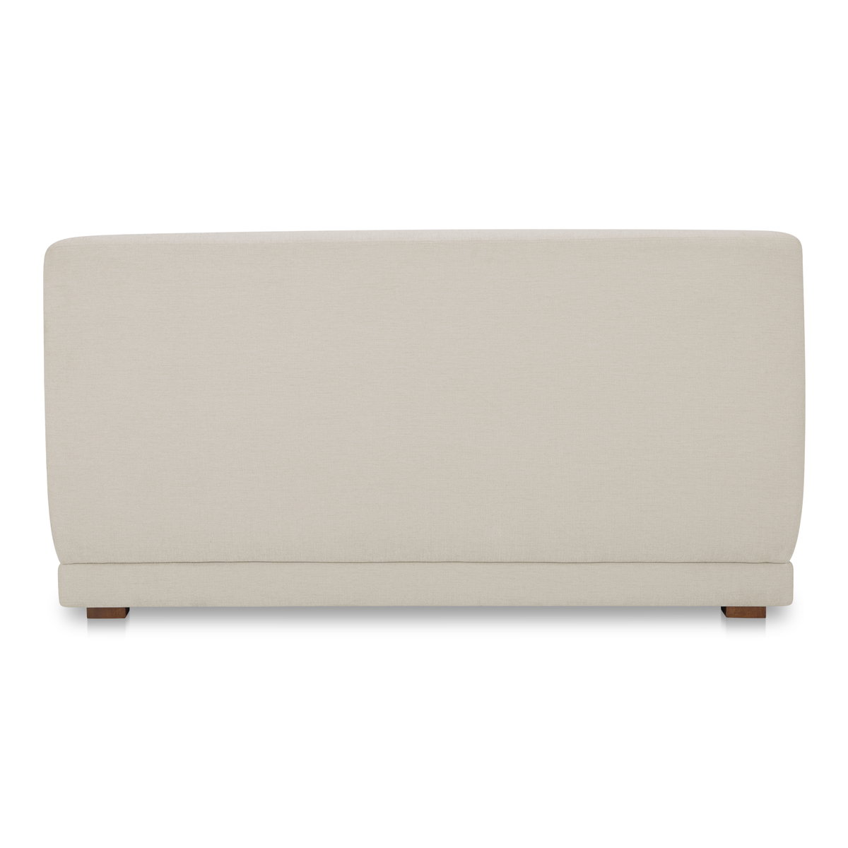 Fraser Wedge Slipper Chair Off White, Accent Chair by Moe's Home, 62.5" width x 31.5" height x 34.3" depth View 4