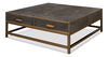 Gideon Shagreen Sq.Coffee Table,Ant.Grey, by Sarreid, 48" length x 48" width x 17" height thumbnail 13