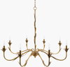 Lustre Chandelier, by Surya, 45" length x 45" width x 33" height thumbnail