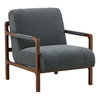 Jordi Occasional Chair Blue, Accent Chair by Dovetail, 29.5" width x 35.2" height x 39" depth thumbnail 1
