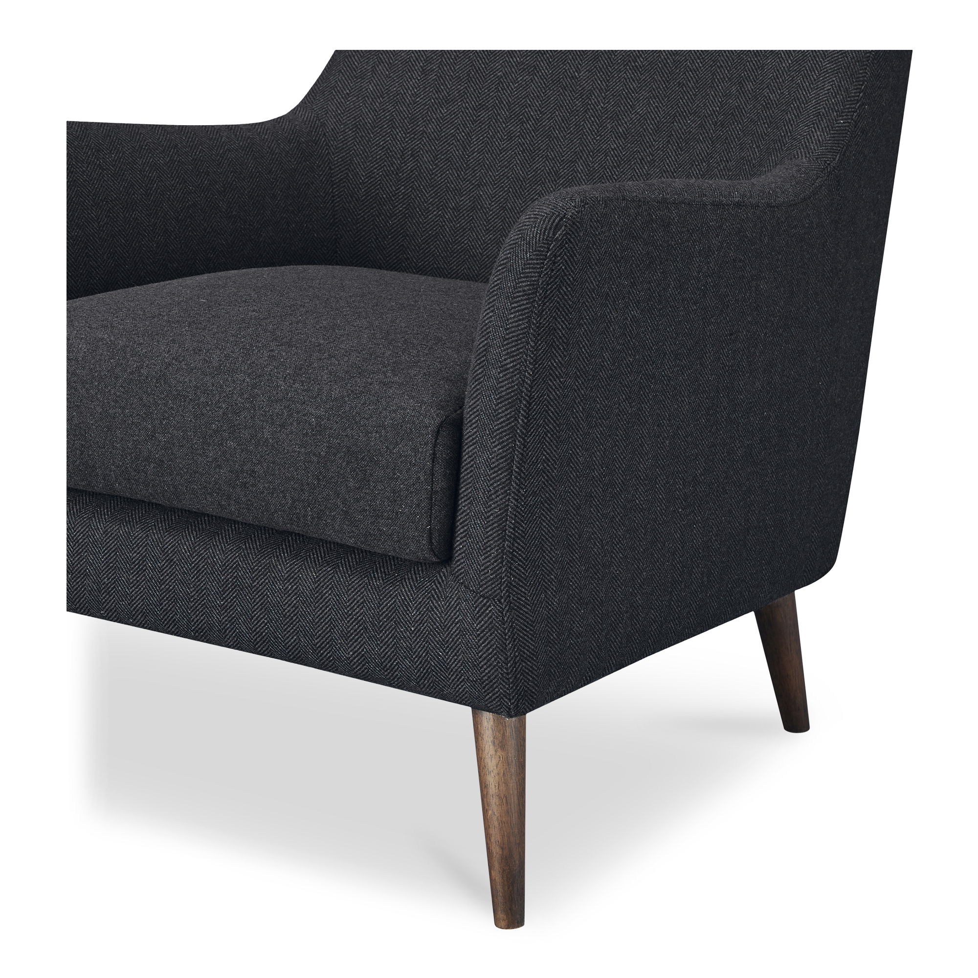 Fisher Armchair Wool Blend Charcoal large image 