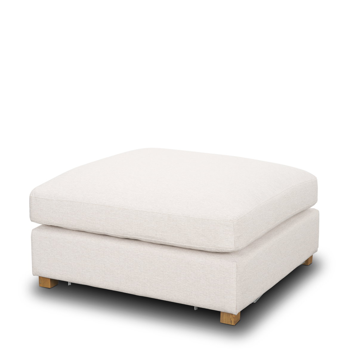 Halston Large Ottoman Oatmeal Performance Fabric, Sectional Sofa by Mercana, 38.5" length x 38.5" width x 19" height View 1