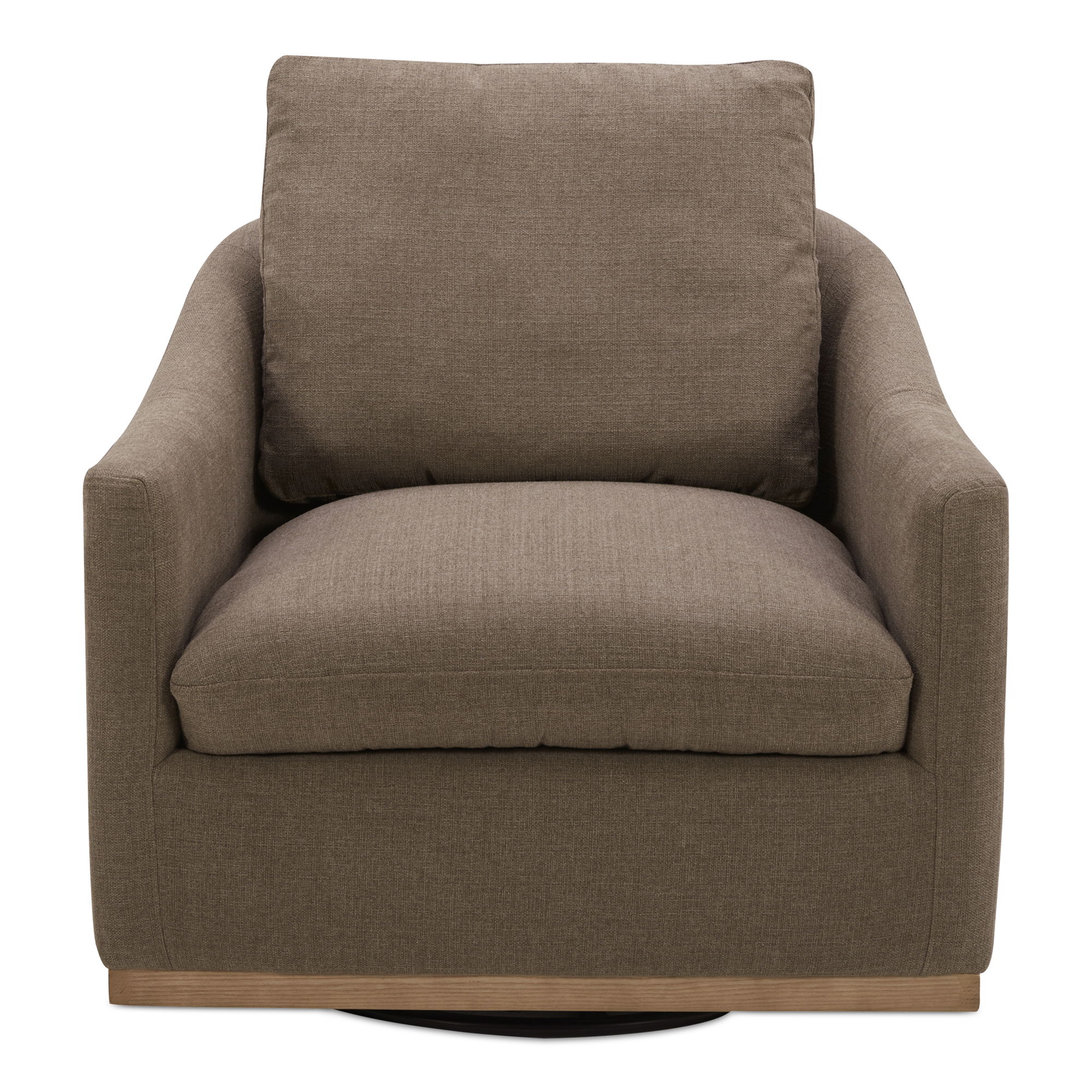 Linden Swivel Chair Soft Taupe large image 
