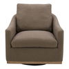 Linden Swivel Chair Soft Taupe thumbnail 0