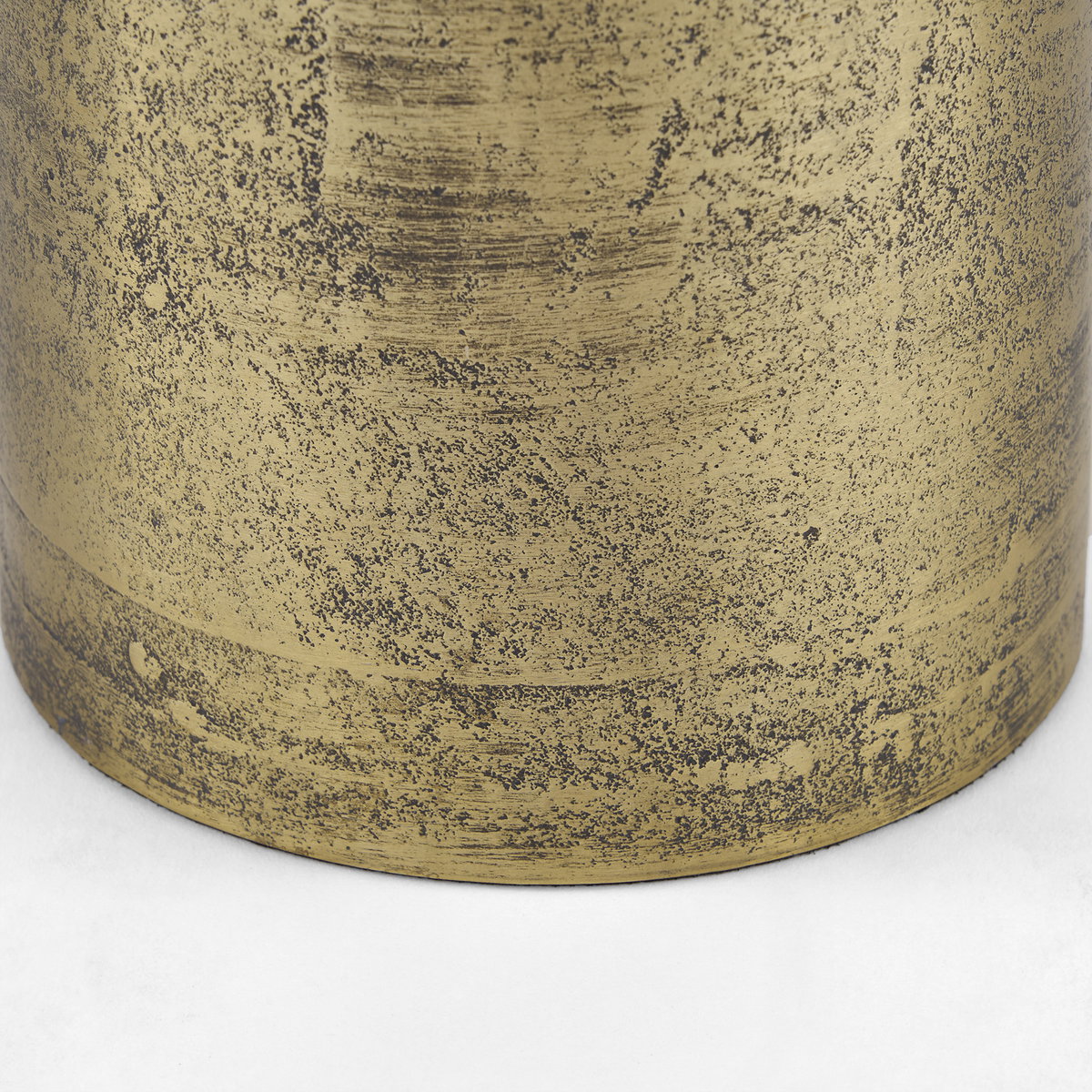 Quonset Extra Tall Brass Finished Aluminum Metal Pillar Object, Decorative Object by Mercana, 6" length x 6" width x 14.5" height View 8