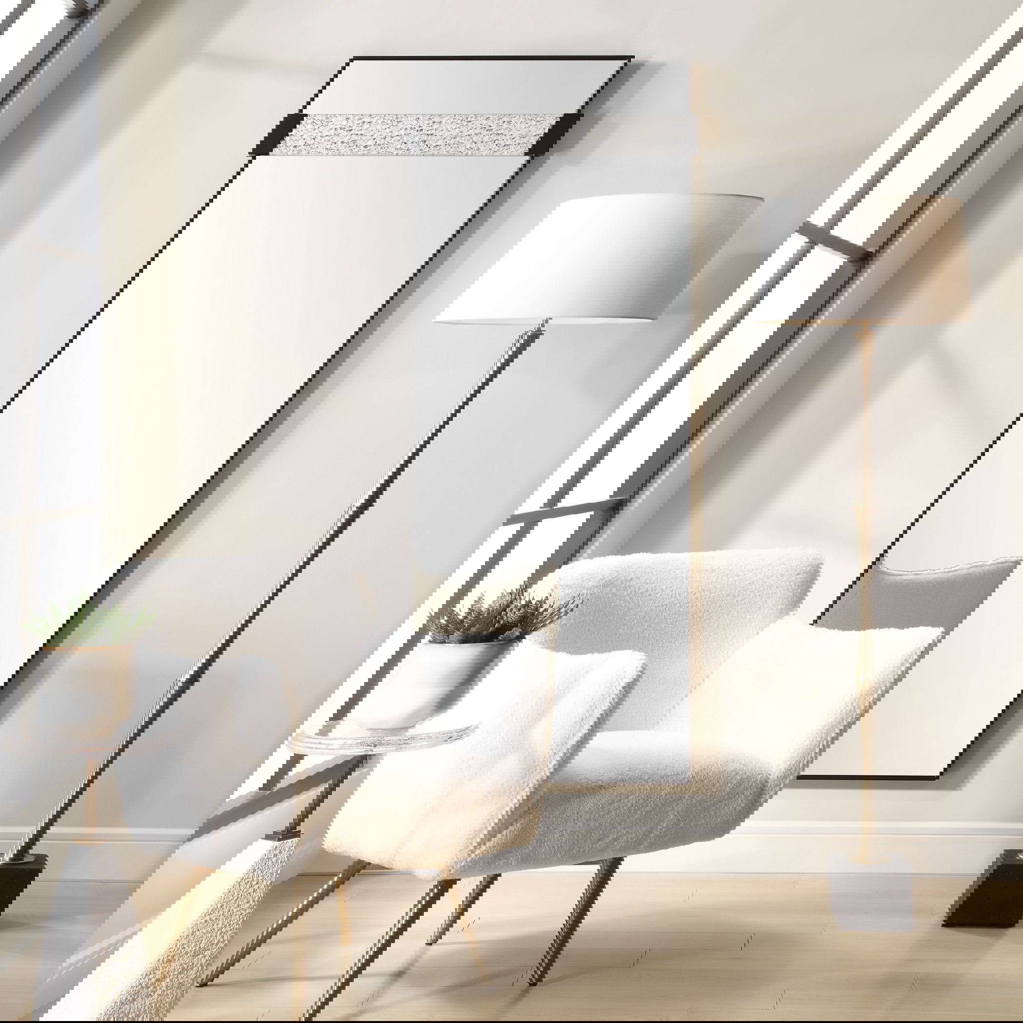 Stratton Modern Dressing Mirror, by Uttermost, 29.37" width x 72" height x 2.5" depth View 2