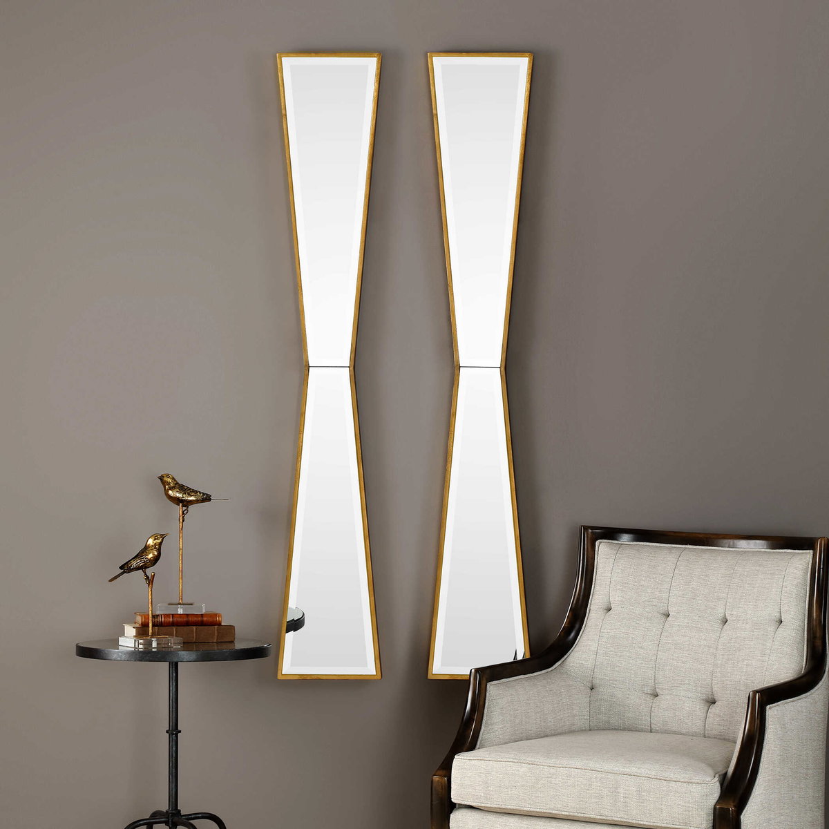 Corbata Gold Mirror, by Uttermost, 10" width x 60" height x 1.63" depth View 2