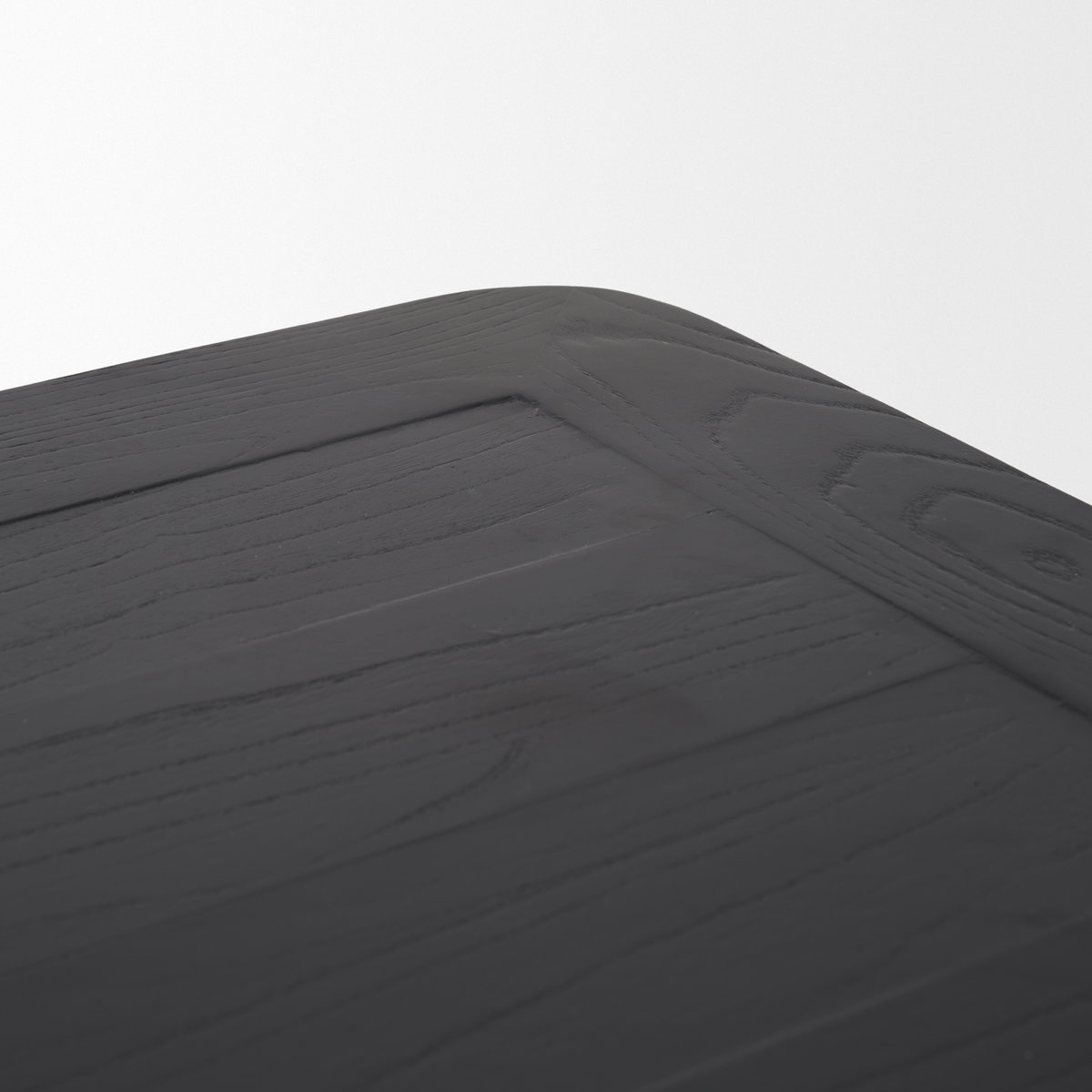 Teva Black Wood Rectangular 92' Dining Table, by Mercana, 92" length x 39" width x 30" height View 8