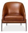 Simmons Leather Chair, Havana Brown thumbnail 14
