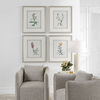 Heirloom Blooms Study Framed Prints Set/4 thumbnail 1