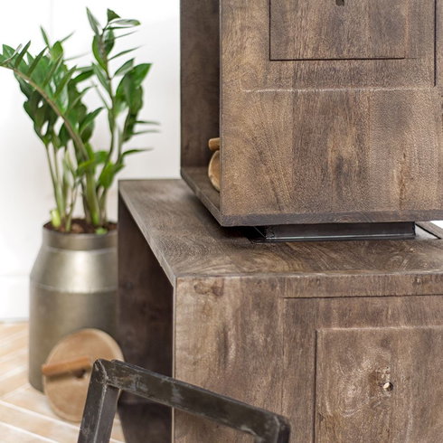 Simul 45 x 30 Gun Metal Grey Add-on Shelf Bracket