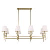 Arques 8 Light Linear Chandelier, Pendant by Uttermost, 48" width x 14.5" height x 18.12" depth thumbnail 3