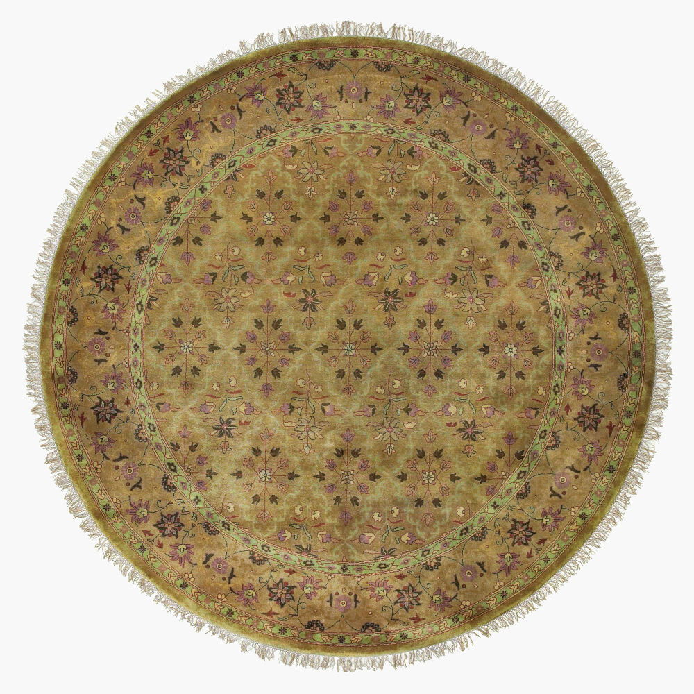 Taj Mahal Handmade Rug, by Surya, 8' length x 8' width