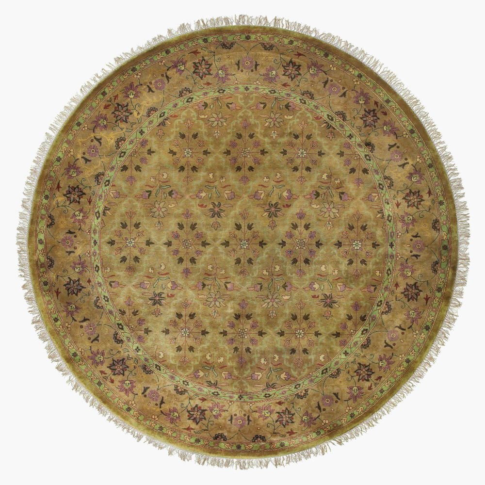 Taj Mahal Handmade Rug, by Surya, 8' length x 8' width