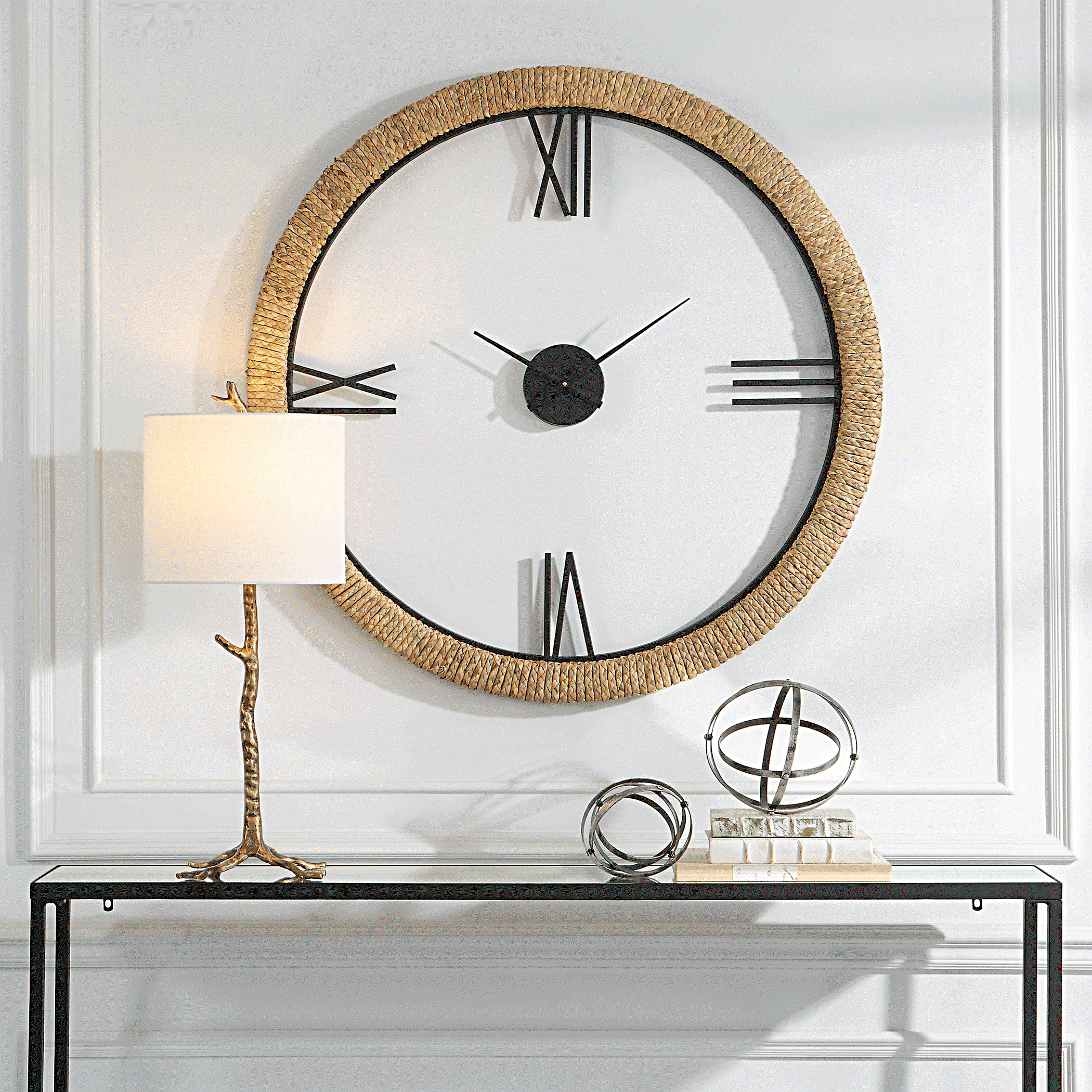 Montecito Coastal Modern Wall Clock large image 