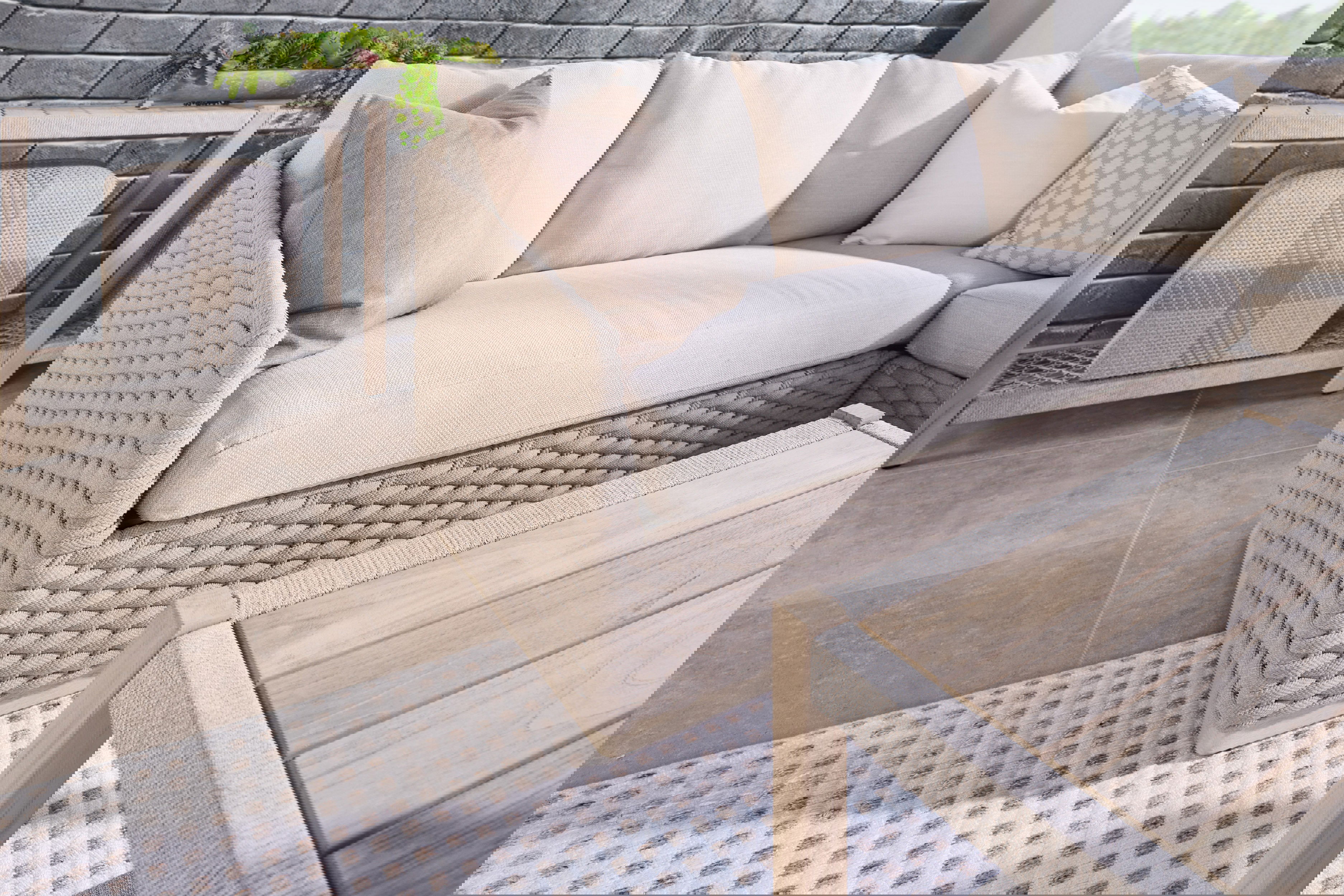 Caspian Outdoor Modular Left Facing 1-Arm Sofa, Seating by Essentials for Living, 58" width x 36" height x 36" depth View 8